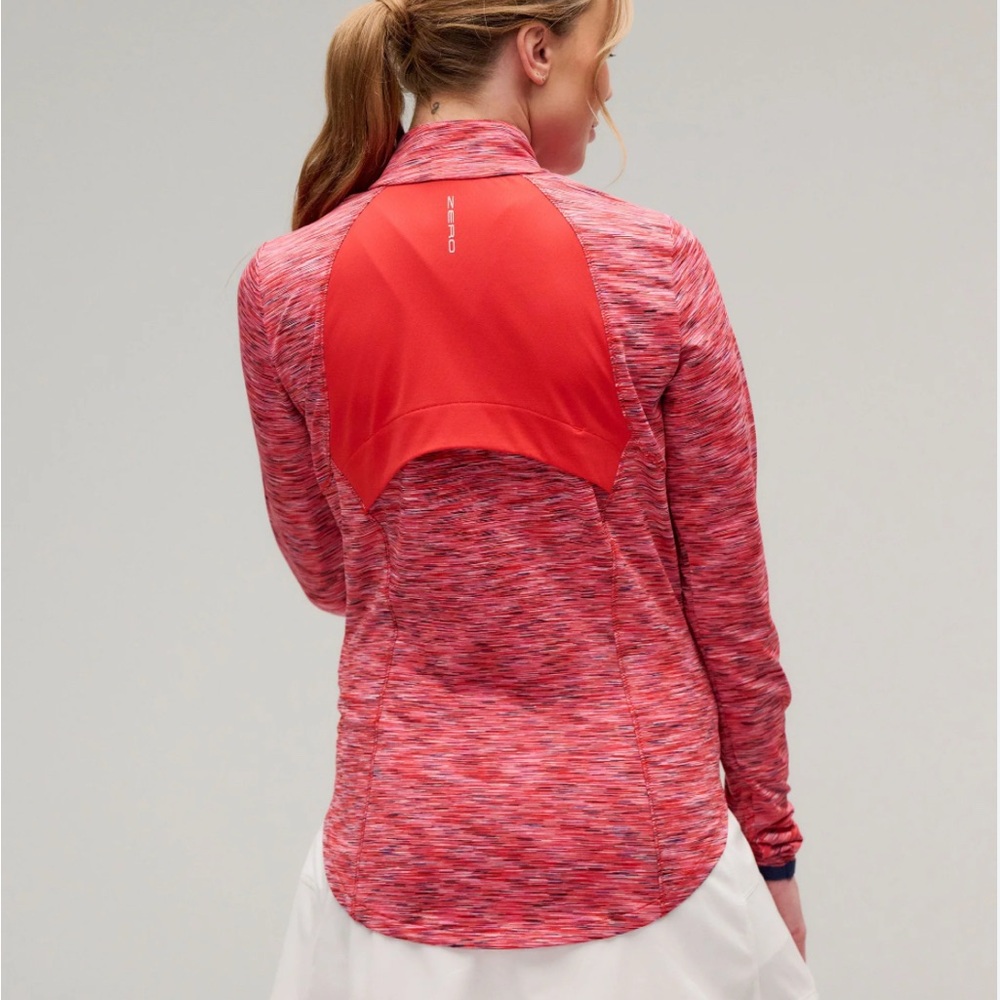 NWT Zero Restriction 1/4 Zip Sweatshirt Women Color 1520 Creamsicle  Size Small